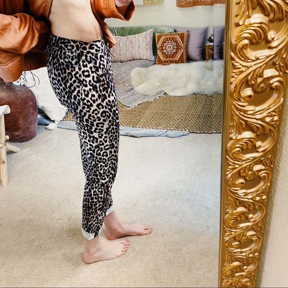 Y2K boyfriend fit leopard cheetah jeans - Picture 10 of 16